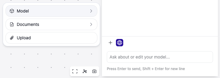 Image: Copilot attachments screenshot showing upload and documents UI