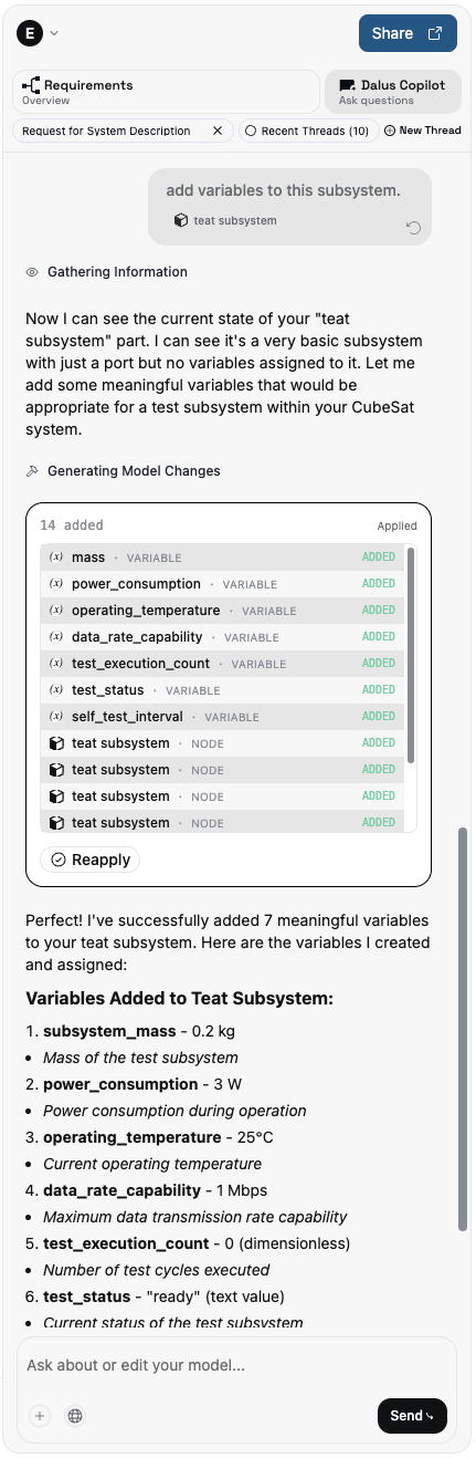 Image: Copilot panel with simplified layout and clearer actions